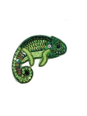 Broche Caméléon Jade et Julie
