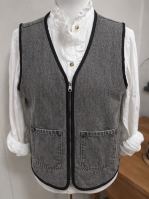 Veste réversible denim grey
