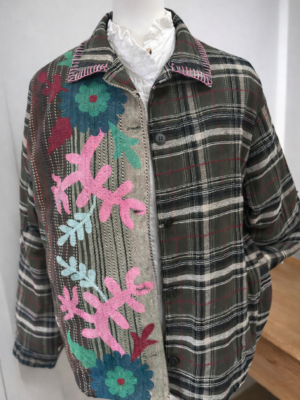 Veste brodée florale